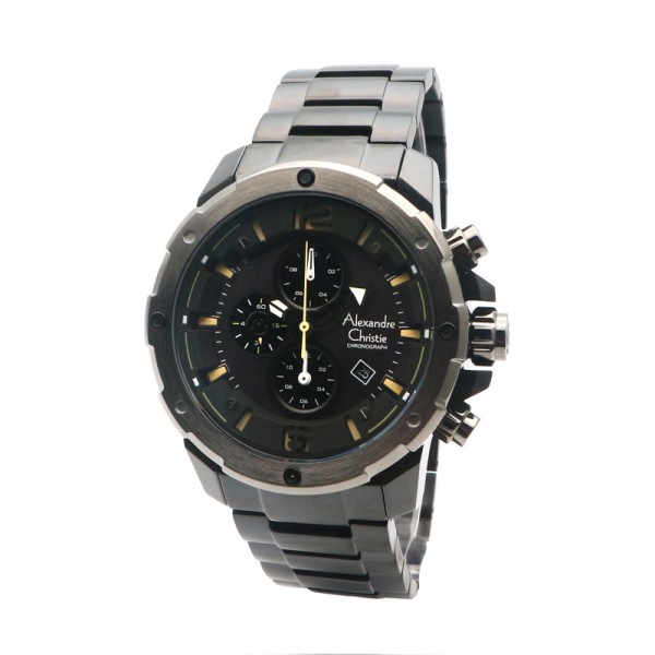 Alexandre Christie AC 6410 Grey Black Man MCBEPBA